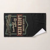 Gepersonaliseerde langwerpige brouwerij met coëxis bad handdoek (Handdoek)