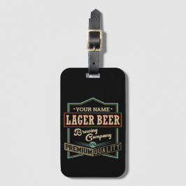 Gepersonaliseerde langwerpige brouwerij met coëxis bagagelabel