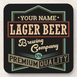 Gepersonaliseerde langwerpige brouwerij met coëxis bier onderzetter