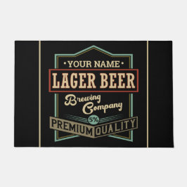 Gepersonaliseerde langwerpige brouwerij met coëxis deurmat