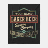 Gepersonaliseerde langwerpige brouwerij met coëxis fleece deken (Voorkant)