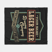 Gepersonaliseerde langwerpige brouwerij met coëxis fleece deken (Voorkant (Horizontaal))