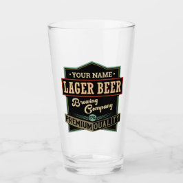 Gepersonaliseerde langwerpige brouwerij met coëxis glas