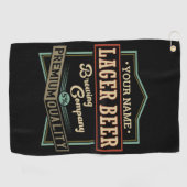 Gepersonaliseerde langwerpige brouwerij met coëxis golfhanddoek (Horizontaal)