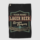 Gepersonaliseerde langwerpige brouwerij met coëxis golfhanddoek (Voorkant)