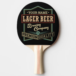 Gepersonaliseerde langwerpige brouwerij met coëxis tafeltennisbatje