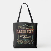 Gepersonaliseerde langwerpige brouwerij met coëxis tote bag (Achterkant)