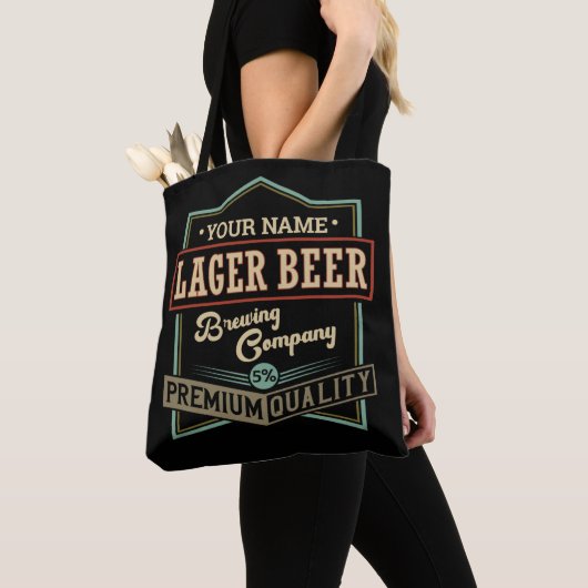 Gepersonaliseerde langwerpige brouwerij met coëxis tote bag (Dichtbij)