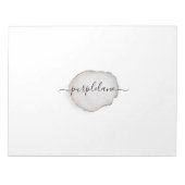 Gepersonaliseerde laptop Agate Notitieblok (Voorkant)