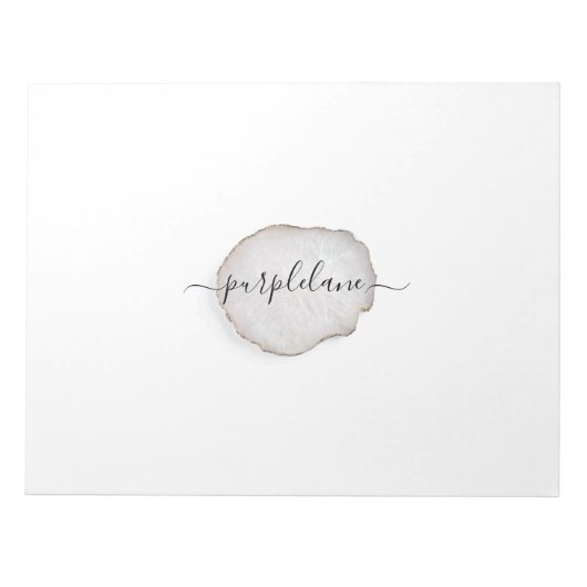 Gepersonaliseerde laptop Agate Notitieblok (Voorkant)