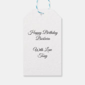 Gepersonaliseerde Laptop Emoji Meisje Cadeaulabel (Achterkant)