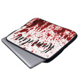 Gepersonaliseerde laptop Hoesje bloedspetter vampi Sleeve (Voorkant onderkant)