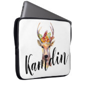 Gepersonaliseerde Laptop Hoesje boho hert Buck Hea Laptop Sleeve (Voorkant Rechts)