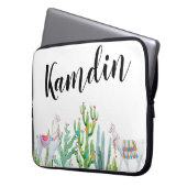 Gepersonaliseerde laptop Hoesje Boho Llama Bohemia Laptop Sleeve (Voorkant Links)