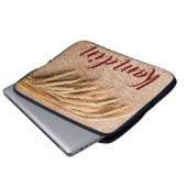 Gepersonaliseerde Laptop Hoesje Tarwe op Burlap Sa Laptop Sleeve (Voorkant onderkant)
