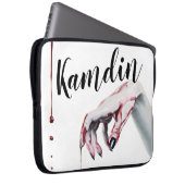 Gepersonaliseerde Laptop Hoesje zombie bloeddruppe Laptop Sleeve (Voorkant Rechts)