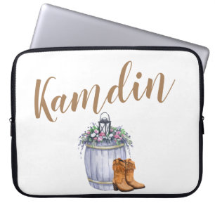 Gepersonaliseerde Laptop Hoesje Zomer Land Bruilof Sleeve