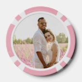 Gepersonaliseerde Las Vegas Wedding Favoriet Poker Chips (Achterkant)