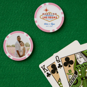 Gepersonaliseerde Las Vegas Wedding Favoriet Poker Chips
