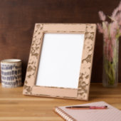 Gepersonaliseerde Laser geëtste bloemen Afbeelding Gegraveerde Lijstjes (Links)