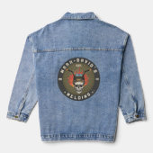 Gepersonaliseerde Lasser Metaal Arbeider Lassen Wo Denim Jacket (Achterkant)