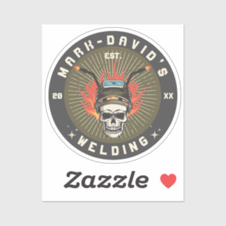 Gepersonaliseerde Lasser Metaal Arbeider Lassen Wo Sticker