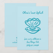 Gepersonaliseerde Last Splash Bachelorette Party U Kaart (Voorkant / Achterkant)