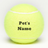 Gepersonaliseerde Laten we Ball spelen! Tennis Bal (Achterkant)