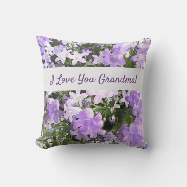 Gepersonaliseerde Lavendel Bloemen Dames Custom Gi Kussen (Voorkant)