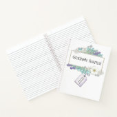 Gepersonaliseerde Lavendel Bloemen Dankbaarheid Ti Notitieboek (Binnen)