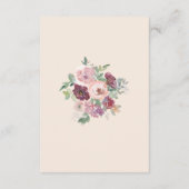 Gepersonaliseerde Lavendel Blush Roze bruiloft Informatiekaartje (Achterkant)