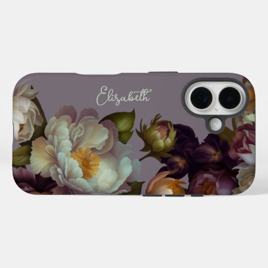Gepersonaliseerde Lavendel Botanische Bloemen iPho Case-Mate iPhone Case (Achterkant (horizontaal))