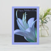 Gepersonaliseerde Lavendel Elegante Bloemen Moeder (Staand voorkant)