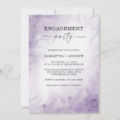 Gepersonaliseerde Lavendel Engagement Party Kaart (Voorkant)