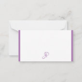 Gepersonaliseerde Lavendel Kleur Handgeschreven Mo Notitiekaartje (Achterkant)