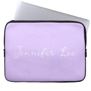 Gepersonaliseerde lavendel laptop sleeve