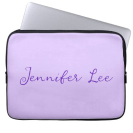 Gepersonaliseerde lavendel laptop sleeve