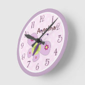 Gepersonaliseerde lavendel vlinder klok (Hoek)