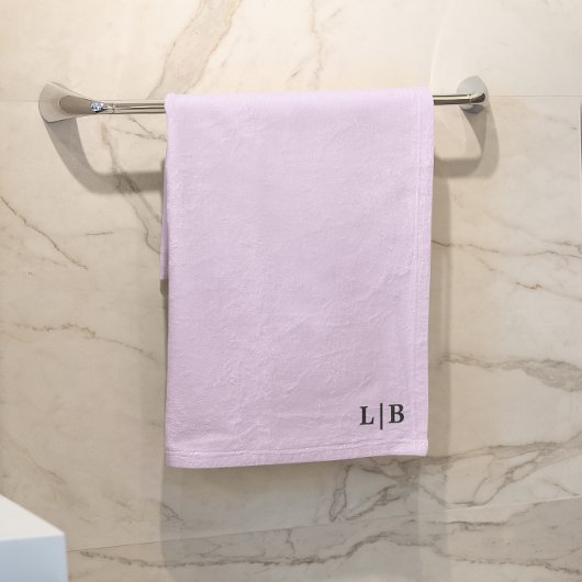 Gepersonaliseerde Lavender Bath-handdoekset Bad Handdoek