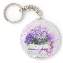 Gepersonaliseerde lavender Flowers Feminine