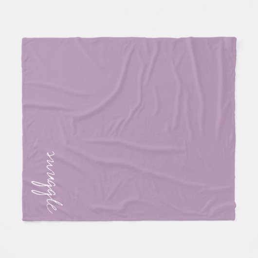 Gepersonaliseerde Lavender Herb Fleece Deken (Voorkant (Horizontaal))