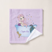 Gepersonaliseerde Lavender Mermaid Bath-handdoekse Bad Handdoek (Wasdoekje)