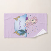 Gepersonaliseerde Lavender Mermaid Bath-handdoekse Bad Handdoek (Handdoek)