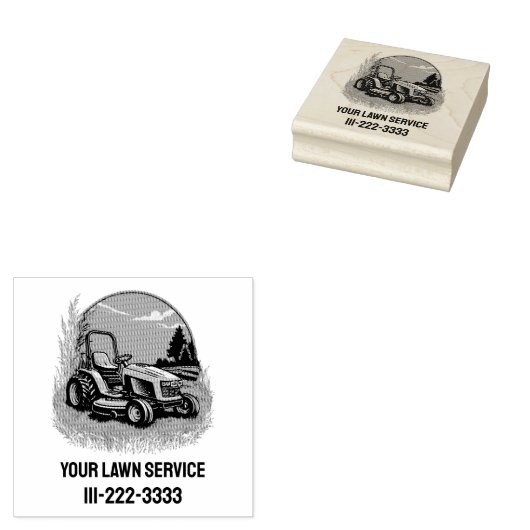 Gepersonaliseerde Lawn Care Landscaping Service Be Rubberstempel (Gestempeld)