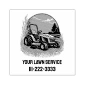 Gepersonaliseerde Lawn Care Landscaping Service Be Rubberstempel (Afrduk)