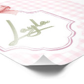 Gepersonaliseerde Layla Baby Meisje Kwekerij Bow & Foto Afdruk (Hoek)