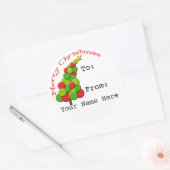 Gepersonaliseerde Leaning Tree Gift Label Stickers (Envelop)