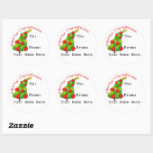 Gepersonaliseerde Leaning Tree Gift Label Stickers (Vel)