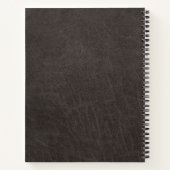 Gepersonaliseerde Lederen Keukengerei Receptenboek Notitieboek (Achterkant)