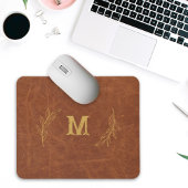 Gepersonaliseerde lederen Mousepad, aangepaste naa Muismat